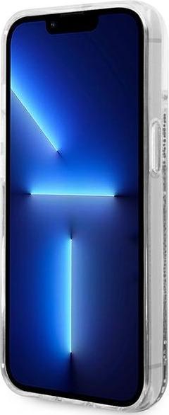 Actual product image Karl Lagerfeld KLHCP14SLBKLCS iPhone 14 6.1" srebrny/silver hardcase Liquid Glitter Big KL (Apple iPhone 14)