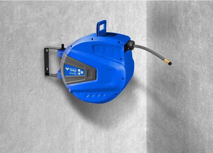Actual product image KS Tools Automatic compressed air hose reel Ø 10 mmx 15 m
