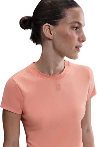 Image du produit Nike Court Advantage Dri-Fit Short-Sleeve Tennis Top Apricot Agate Woman (XS)
