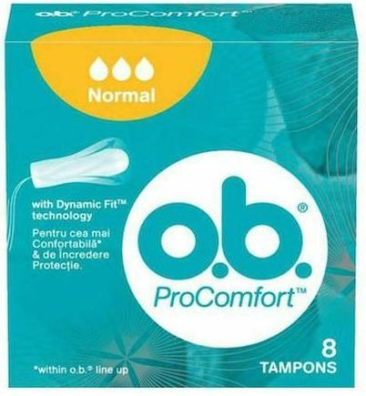 o.b. Tampons Gebogene Rillen Normal 8 Stück (8 x, Normal)