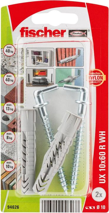 Produktbild Fischer Universaldübel UX 10x60 WH K (2 Stk.)