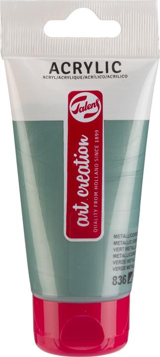 Talens Acrylfarbe Tube 75ml Metallicgrün 836 (75 ml)