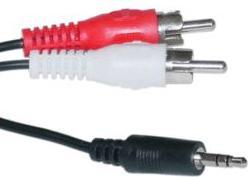 Image du produit Konnix Câble audio Jack 3.5mm Mâle / RCA Mâle 3m (3 m)