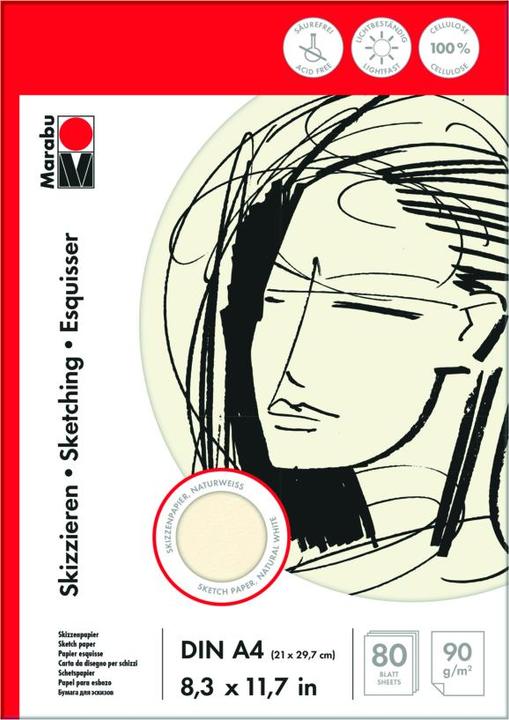 Marabu Sketchpad (A4, Plain)