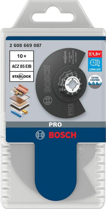 Image du produit Bosch Professional Zubehör PRO ACZ 85 EIB Feuille pour outils multifonctions, 85 mm