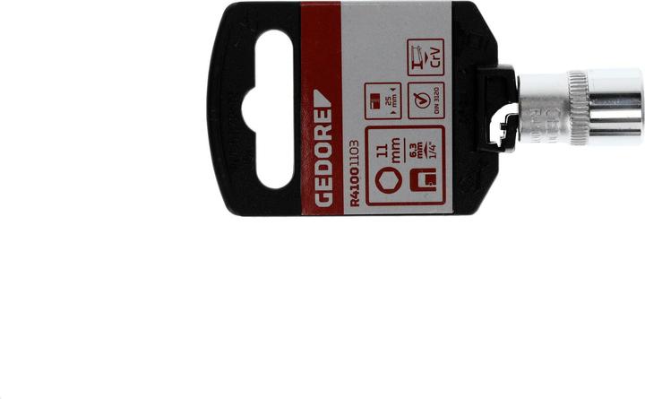 Produktbild Gedore Red red R41001103 Steckschlüsseleinsatz 1/4" 6-kant 11 mm Länge 25 mm (11 mm)