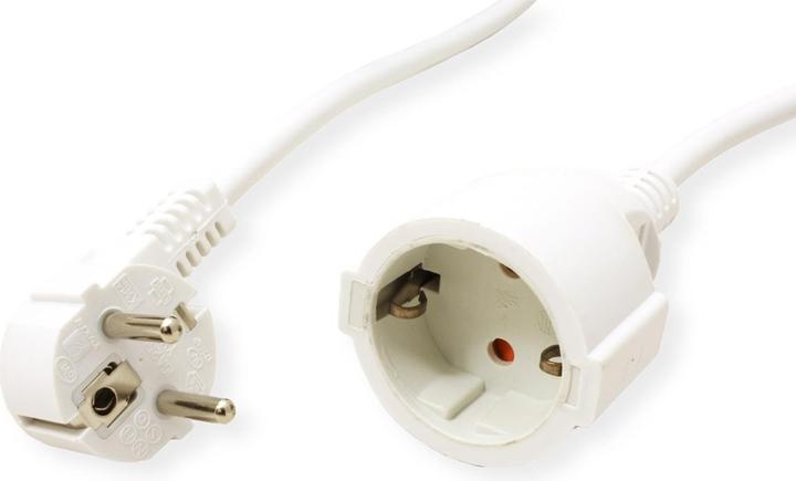 Actual product image Value Protective contact extension cable, 230VAC, white, 5.0 m (5 m, CEE 7/3)