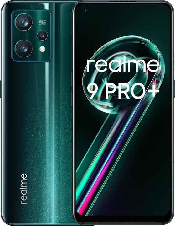 Actual product image realme 9 Pro+ (128 GB, Aurora Green, 6.40", Dual SIM, 5G)
