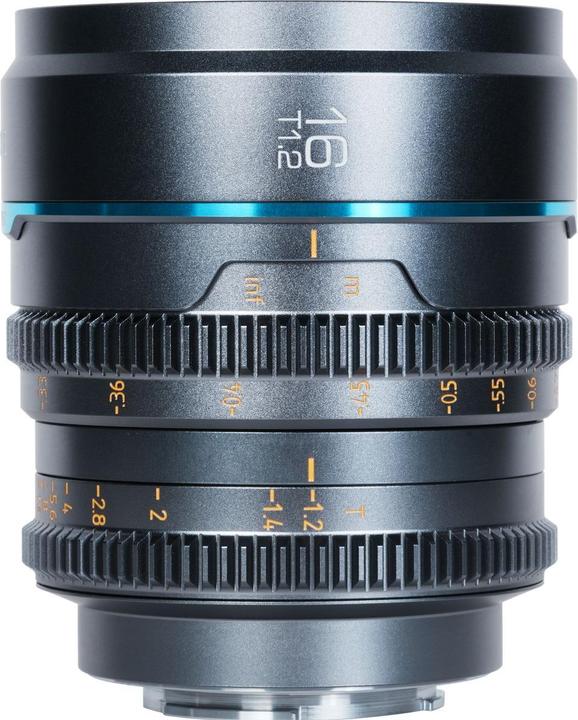 Image du produit Sirui Nightwalker Series 16mm T1.2 S35 Manual Focus Cine Lens (E Mount, Gun Metal Grey) (Sony E, APS-C / DX)