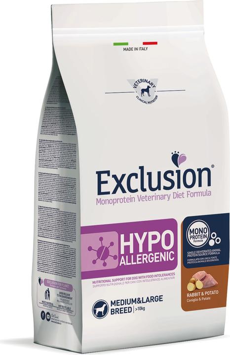 Actual product image Exclusion Hypoallergenic Rabbit & Potato Medium/Large Breed (Adult, Senior, 1 pcs., 2000 g)