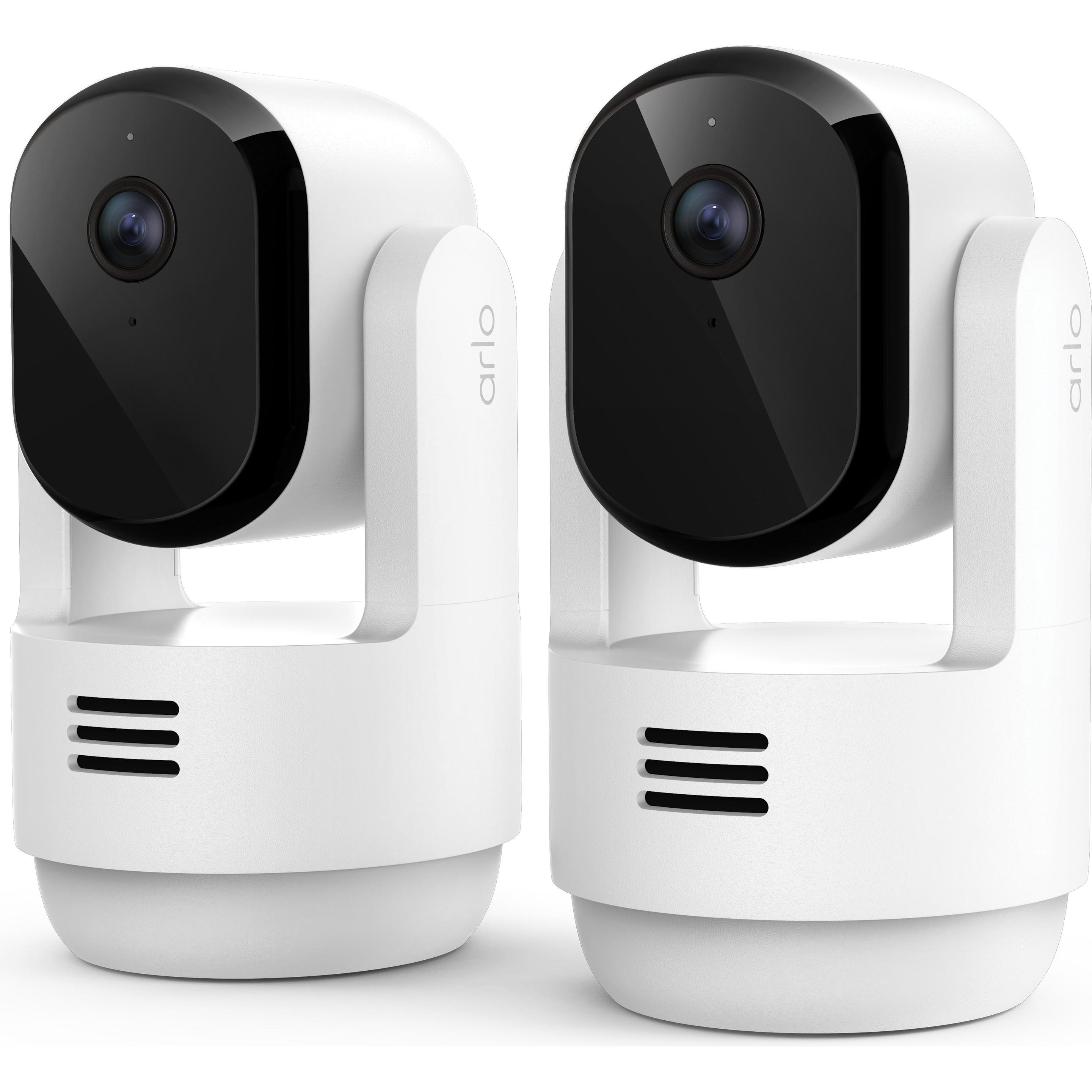 Arlo Set di 2 PTZ Essential 3 (2304 x 1296 Pixels), Telecamera di rete, Bianco