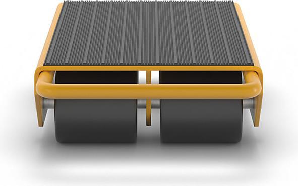 Produktbild eurokraft basic Transportroller mit Nylonrollen