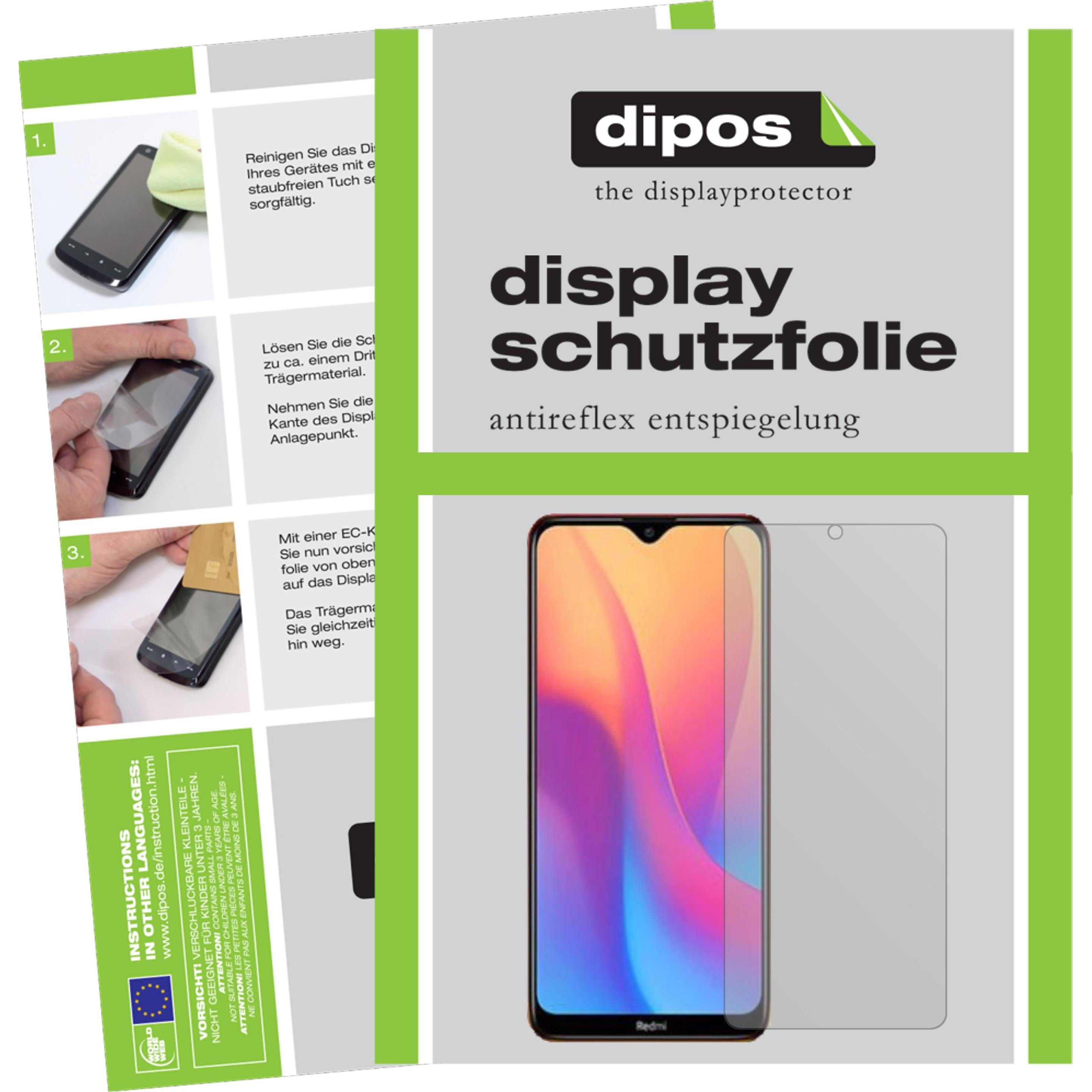 Dipos Displayschutzfolie Antireflex (2 Stück, Xiaomi Redmi 9C), Smartphone Schutzfolie, Transparent