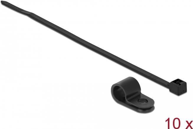 Immagine prodotto Delock Kit di fascette - 20 cm - Nero (200 mm, 10 pz.)