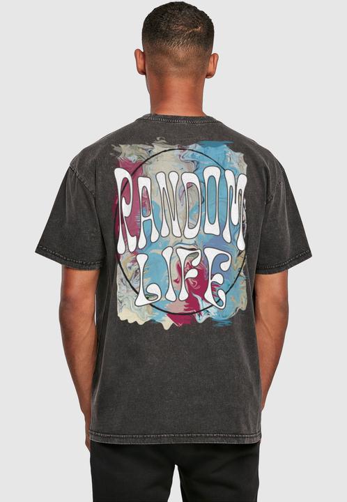 Produktbild Merchcode Random Life Acid Washed Heavy Oversized Tee - 112665 (L)