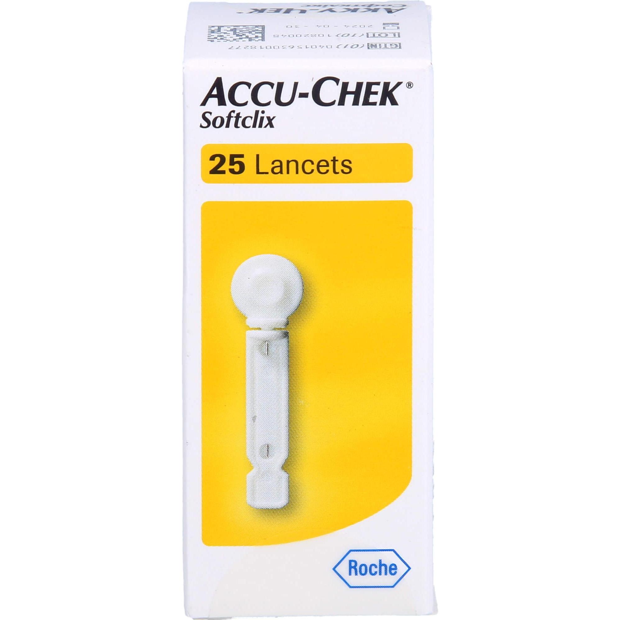 Roche, Bluttest, ACCU-CHEK Softclix Lancet, 25 St LAN (Lanzette)