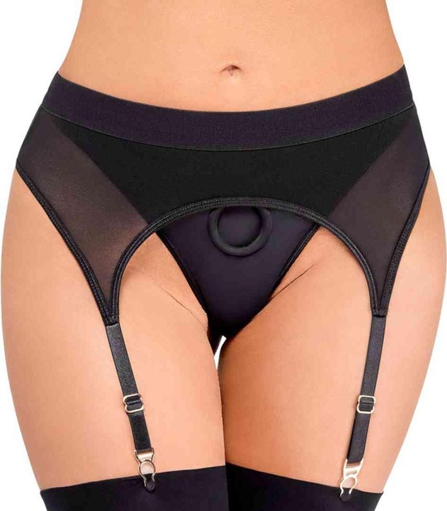 Actual product image Bad Kitty Strap-on thong with suspenders (M)