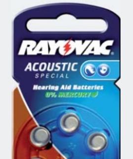 Actual product image Rayovac acoustic special (6 pcs., A312, 180 mAh)