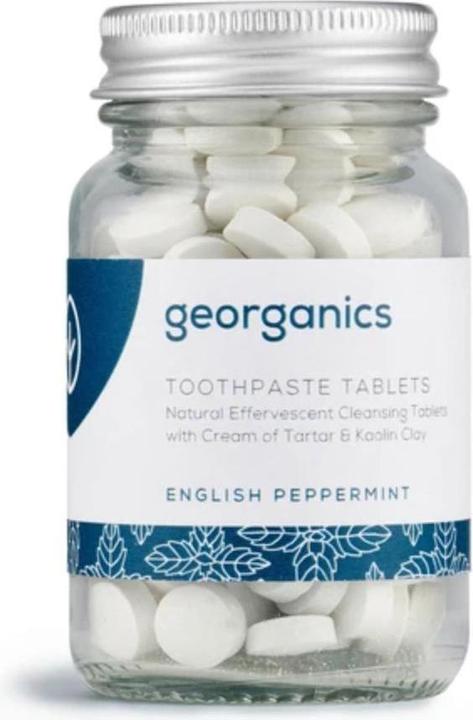 Georganics Zahnpasta Tabletten (Toothpaste Tablets) im Glas