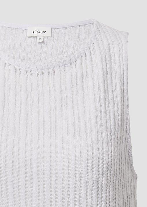 Produktbild S.Oliver T-Shirt Transparentes Jersey-Top mit Rundhalsausschnitt (46)