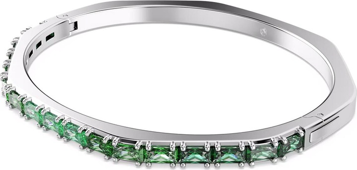 Produktbild Swarovski Matrix Armreif Baguette Schliff Grün (17 cm, Swarovski Metall)