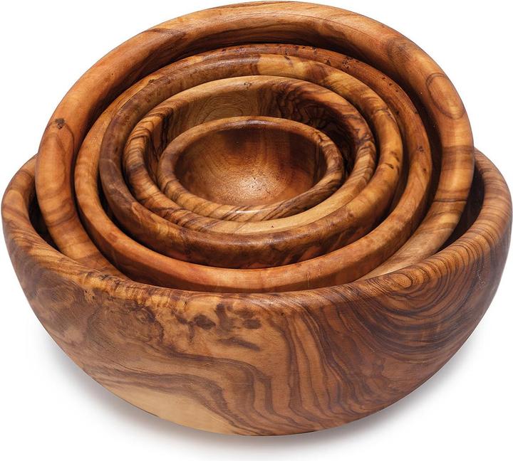 Natura Punto Set of bowls, 6 bowls in each other, diameter 6, 8, 10, 12, 14, 17 cm