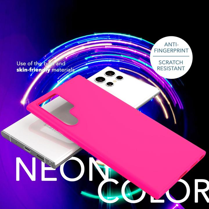 Actual product image Nalia Neon silicone cover with 2x screen protector (Samsung Galaxy S23 Ultra)