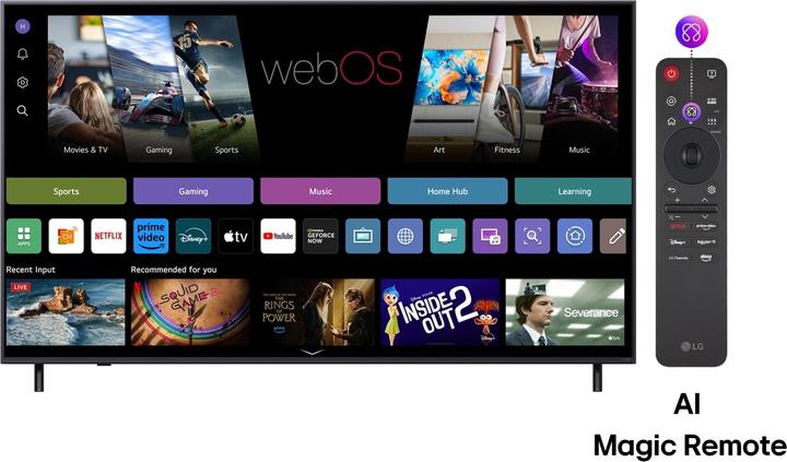 Produktbild LG 75QNED82A3B (75", QNED82, QNED, 4K, 2025)