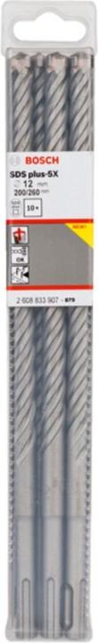 Immagine prodotto Bosch Professional Zubehör Punta per martello PRO SDS plus-5X, 12 x 200 x 260 mm (12 millimetri)