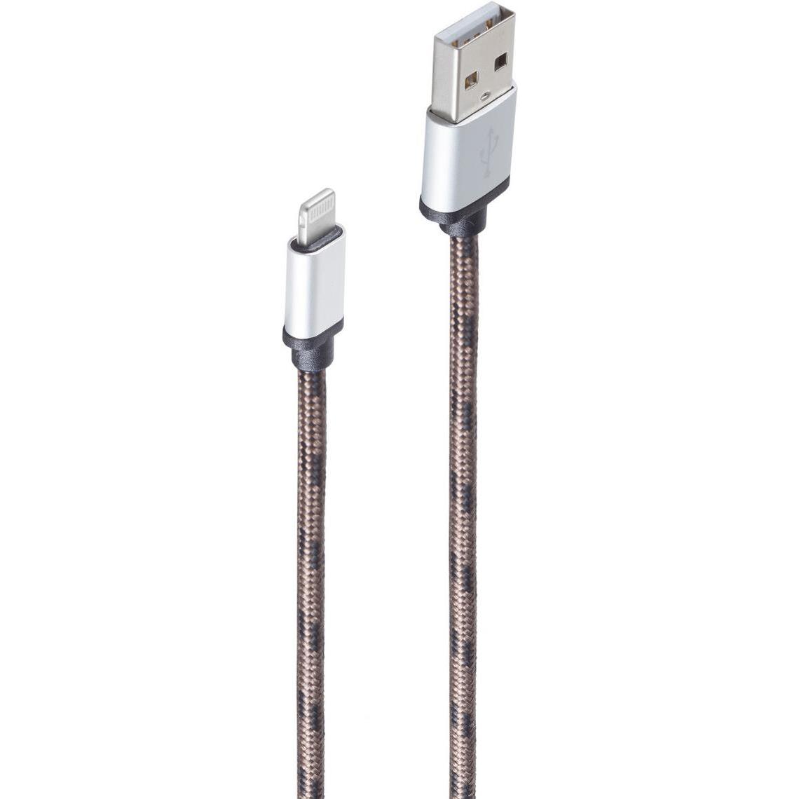 Shiverpeaks BS14-50078 Lightning-Kabel 0,9 m Braun (0.90 m, USB 2.0), USB Kabel