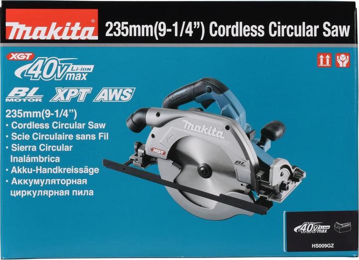 Productafbeelding Makita Accu handcirkelzaag 40V max. (zonder batterijen, zonder oplader)