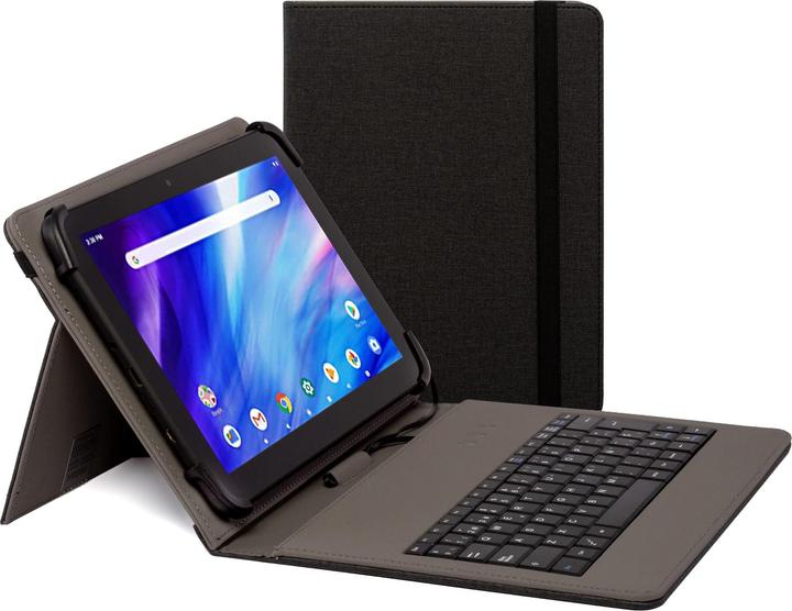 Produktbild Nilox 9.7" TO 10.5" USB KEYBOARD CASE BLACK NXFU001 (Universal)