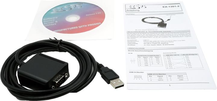Produktbild Exsys USB 1.1 zu RS232 (1.80 m)