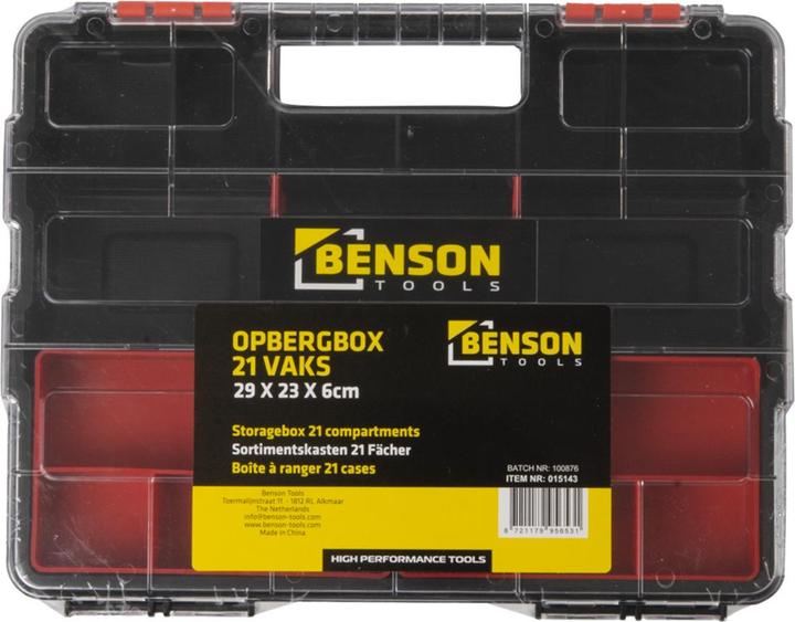 Produktbild Benson Sortimentskasten 21 Fächer 29 x 6 x 23 cm