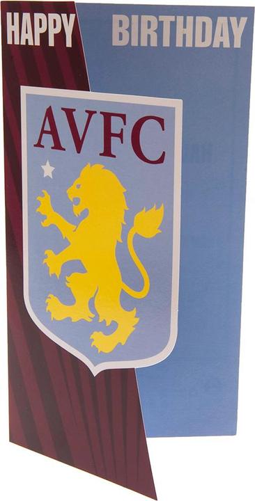 Actual product image Aston Villa FC Crest Birthday Card (1 pcs.)