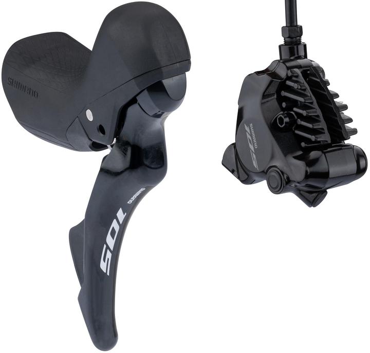 Produktbild Shimano Scheibenbremsen-Set 105 BR-R7170 mit ST-R7120 hinten schwarz (Hinterradbremse, Bremsset, 2)