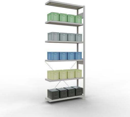 Produktbild Schulte Lagertechnik Stecksystem Anbauregal MULTIplus250 mit Kreuzstrebe