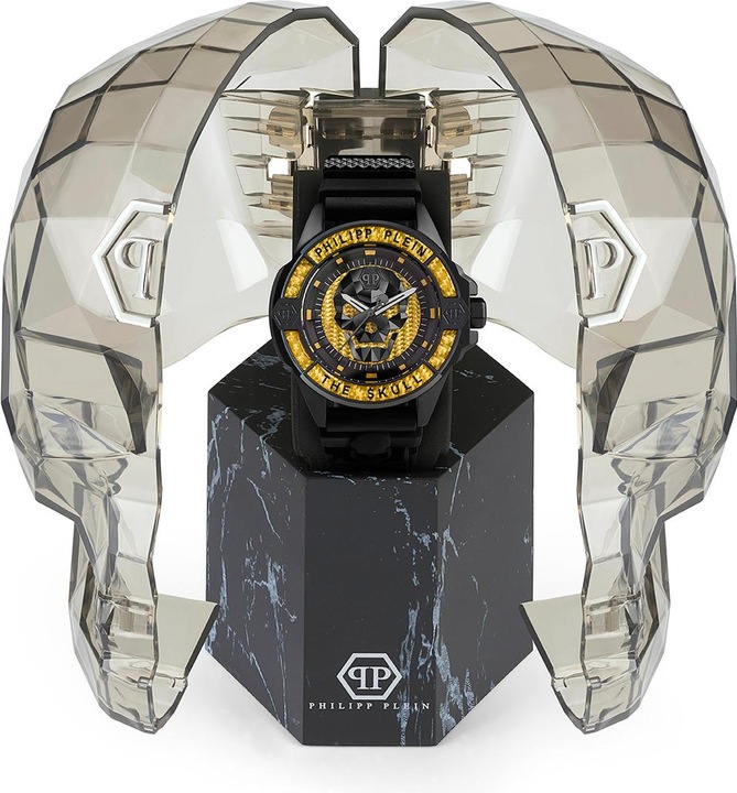 Immagine prodotto Philipp Plein PWAAA1922 Il $kull in fibra di carbonio 44mm 5ATM (Orologio da polso analogico, 44 mm)