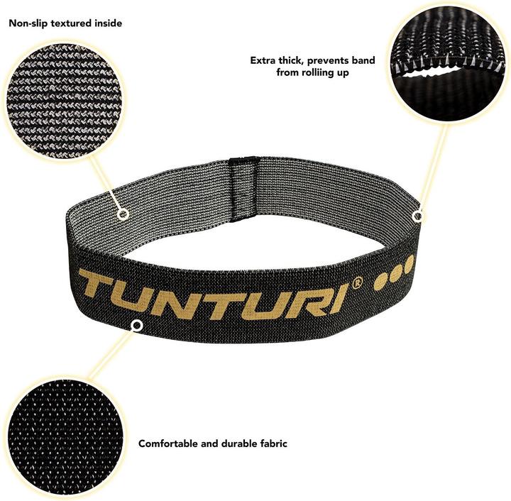 Actual product image Tunturi Textiles Centuri Widerstandsbänder Set (0.64 m, Medium, Strong, Easy)