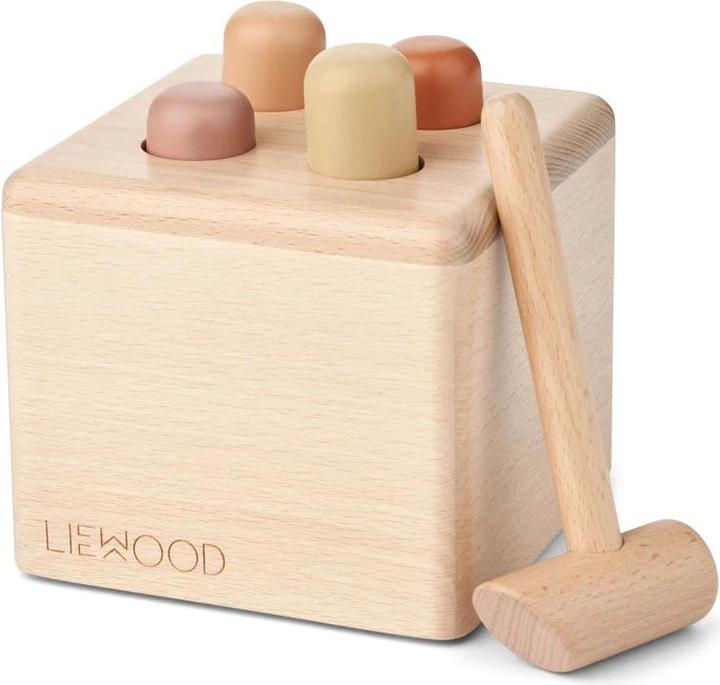 Liewood Beech wood hammer game Kirk Rose Multi Mix