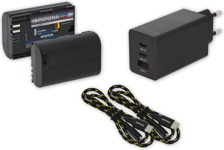 Image du produit Patona LP-E6NH Set (Chargeur de batterie d'appareil photo, Batterie de l'appareil photo)