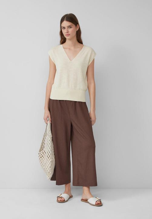 Produktbild s.Oliver Strickpullover Leichtes Stricktop mit V-Ausschnitt (46)
