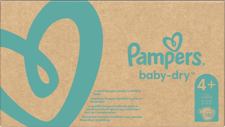Productafbeelding Pampers Baby-Dry (Maat 4+., Maandelijks pakket, 152 Stuk)