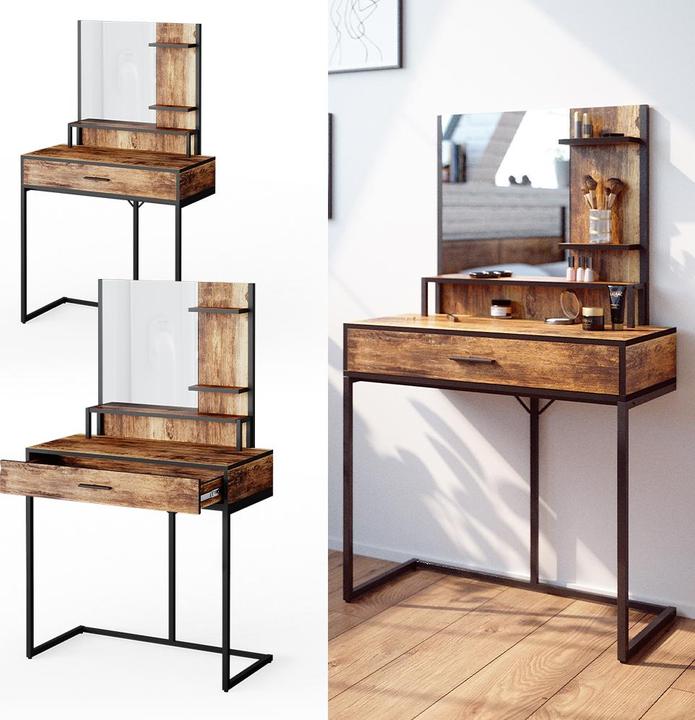 Actual product image Vicco Fyrk with mirror (80 x 40 x 136 cm)