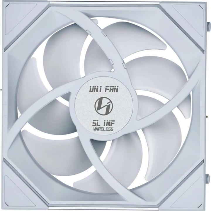 Produktbild Lian-Li UNI FAN SL-INF Wireless Lüfter, ARGB, PWM - Reverse Blade, 140mm, weiss (140 mm, 1x)
