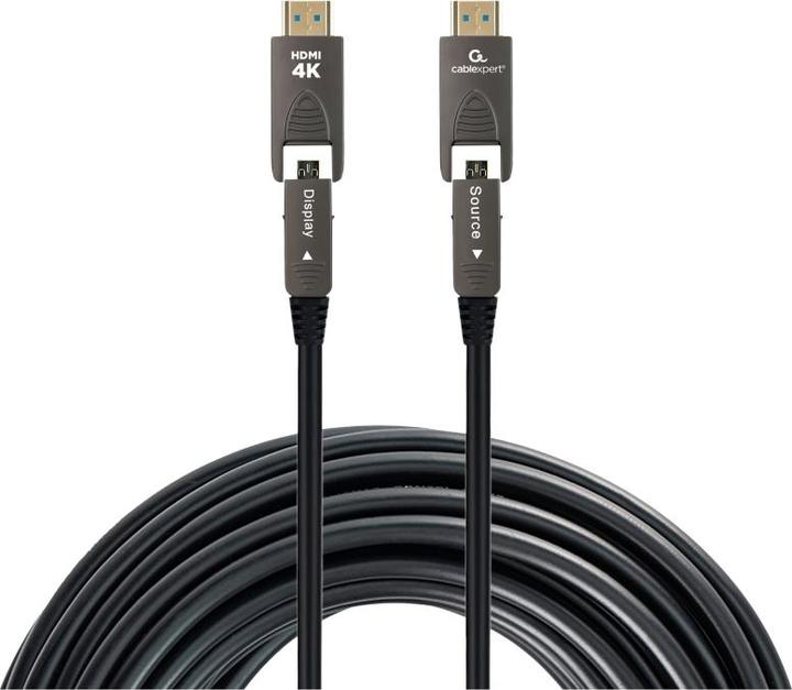 Produktbild Cablexpert GEMBIRD Aktywny kabel optyczny AOC High Speed HDMI D-A z Ethernetem AOC Armored Series 30m (30 m, HDMI, 2.0)