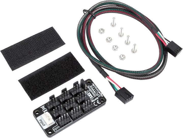 Actual product image Aqua Computer SPLITTY9 Splitter for up to 9 fans or aquabus devices (9 Fan)