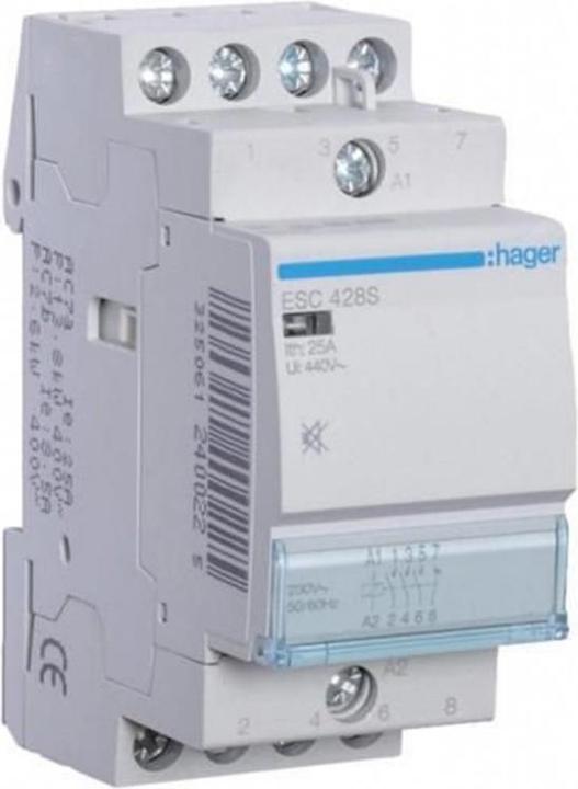 Actual product image Hager Installation contactor 25A 3S+1Ö 230V
