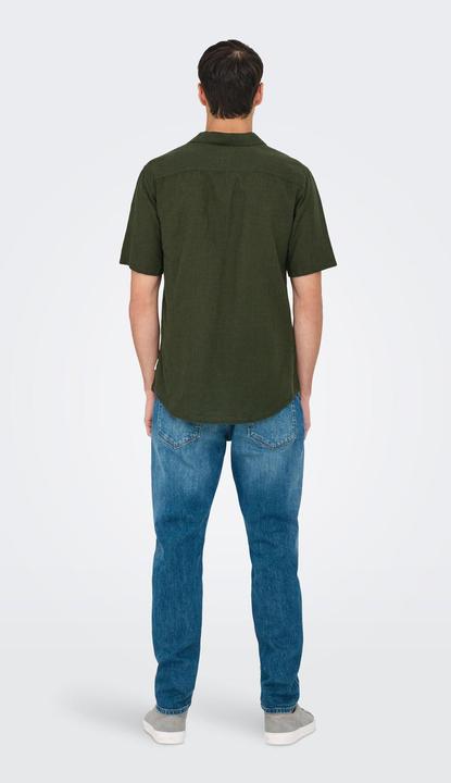 Immagine prodotto Only & Sons Onscaiden Life Ss Solid Resort Linennoos (XS)