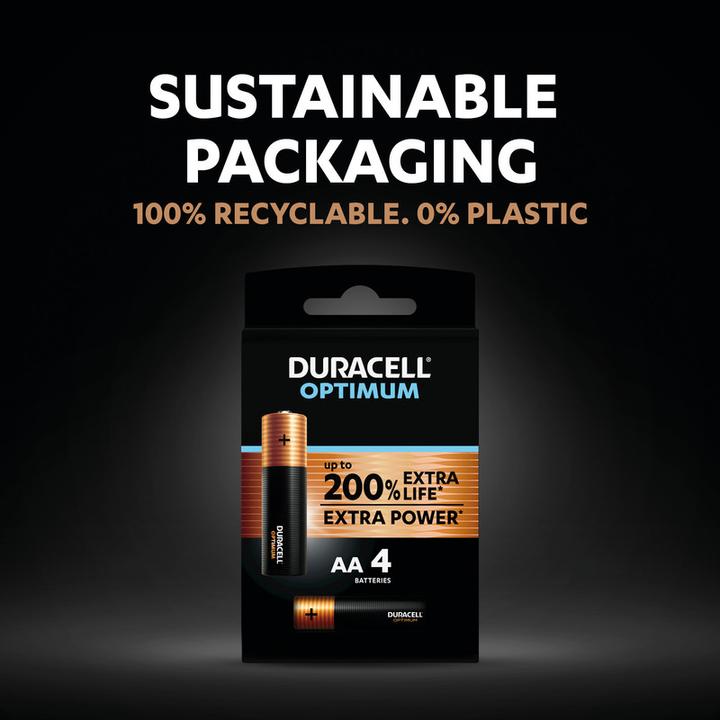 Produktbild Duracell Optimum 4er Pack AA Batterien (4 Stk., AA)